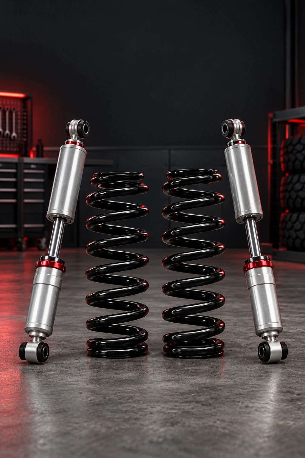 Coil springs and shock absorbers