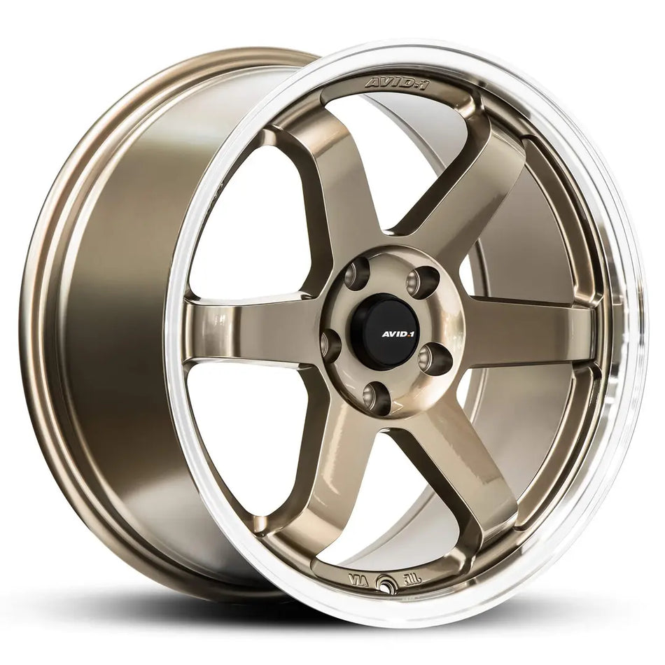 AVID AV-06 17X8 5X114.3 40 GLOSS BRONZE POLISHED LIP