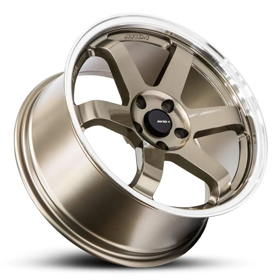 AVID AV-06 17X8 5X114.3 40 GLOSS BRONZE POLISHED LIP