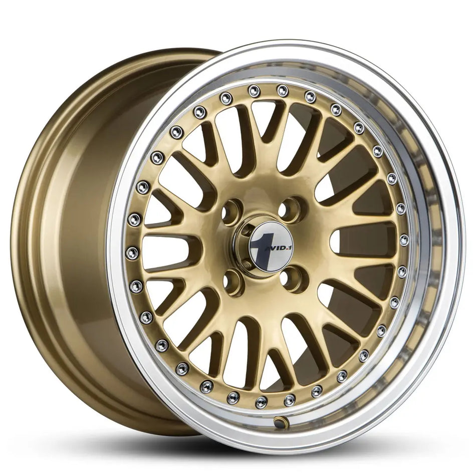 AVID AV-12 16X8 adjustable 15 GOLD MACHINED LIP