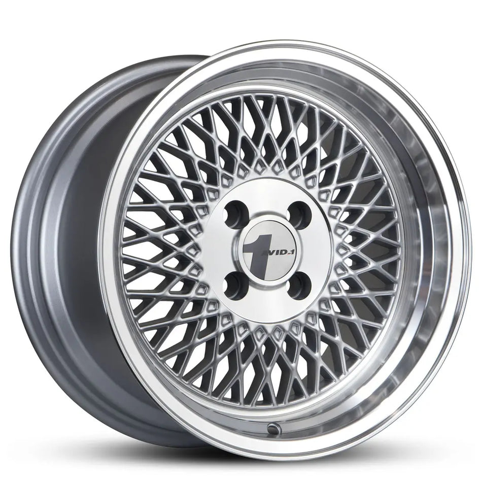 AVID AV-18 15X8 4X100 25 GLOSS SILVER MACHINED LIP