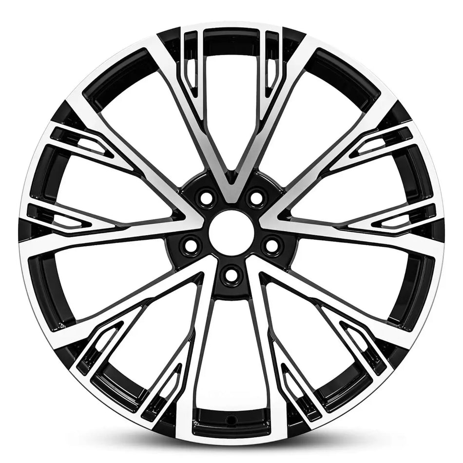 EURO SPEC REPLICA 551 19X8.5 5X112 35 BLACK MACHINED FACE