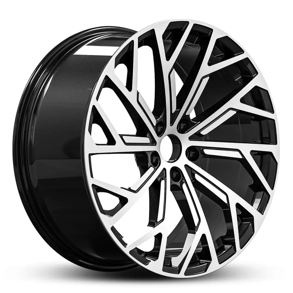 EURO SPEC REPLICA 552 19X8.5 5X112 35 BLACK MACHINED FACE