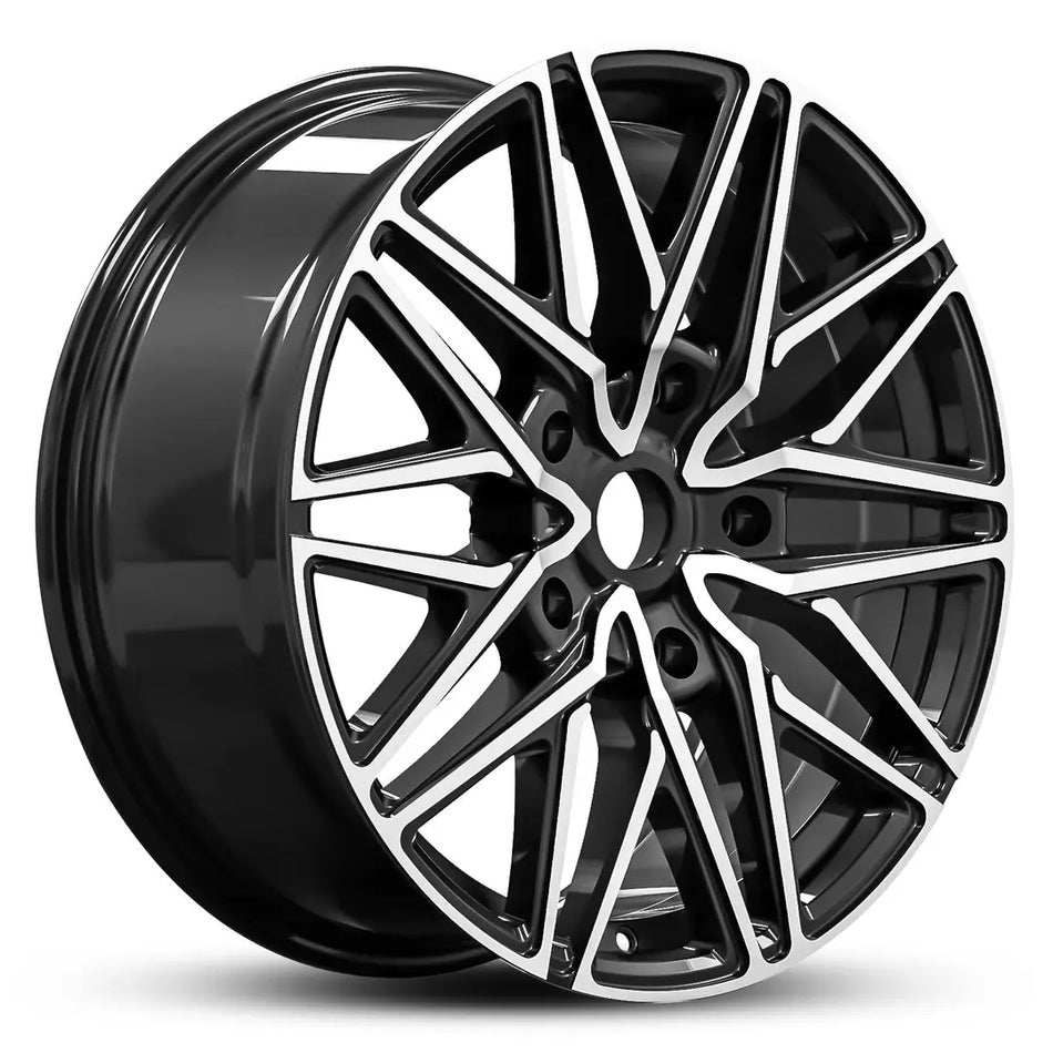 EURO SPEC REPLICA ART141 20X8.5 5X160 50 BLACK MACHINE FACE