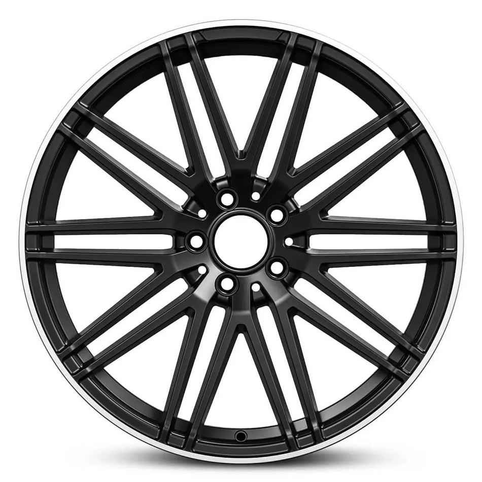 EURO SPEC REPLICA CLASS 873 19X9.5 5X112 45 SATIN BLACK MACHINED LIP