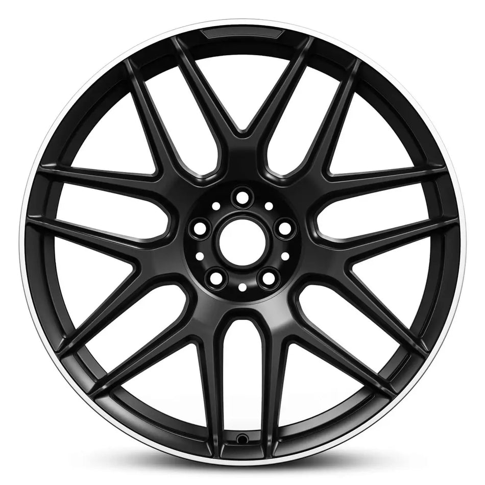 EURO SPEC REPLICA MERK 468 19X9.0 5X112 45 SATIN BLACK MACHINED LIP