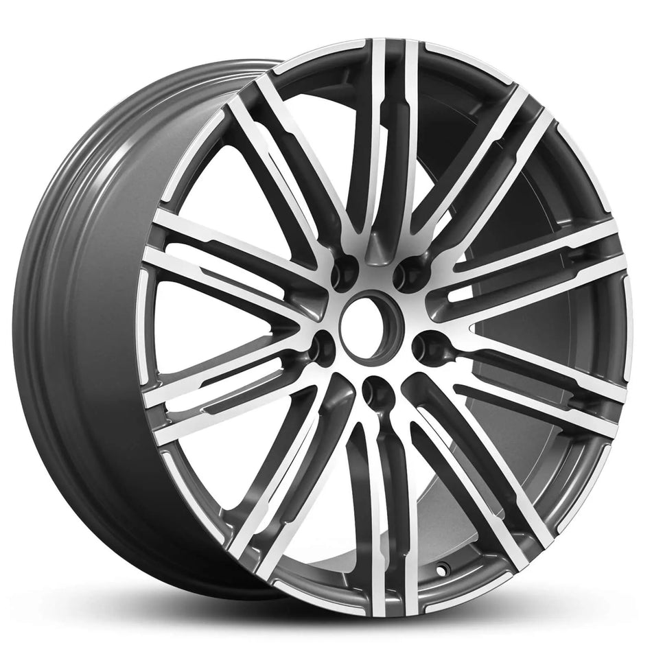 EURO SPEC REPLICA PANAM 253 21X9.0 5X112 26 SATIN GUNMETAL MACHINED FACE