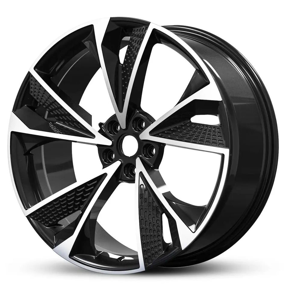 EURO SPEC REPLICA 803 19X8.5 5X112 40 BLACK MACHINED FACE