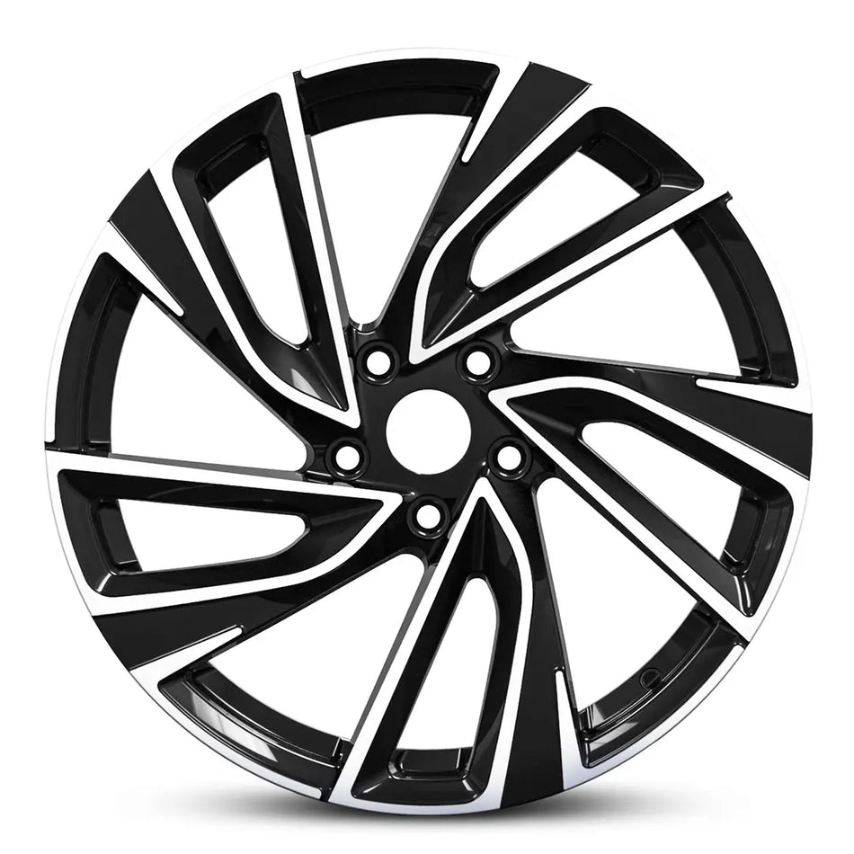 EURO SPEC REPLICA TURBINE 827 17X7.0 5X100 42 BLACK MACHINED FACE