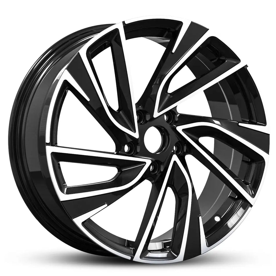 EURO SPEC REPLICA TURBINE 827 17X7.0 5X100 42 BLACK MACHINED FACE