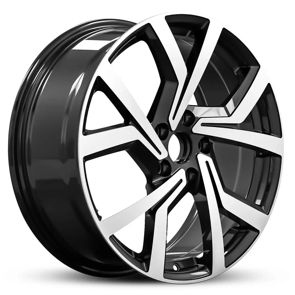 EURO SPEC REPLICA VEE 901 17X7.0 5X100 40 BLACK MACHINED FACE
