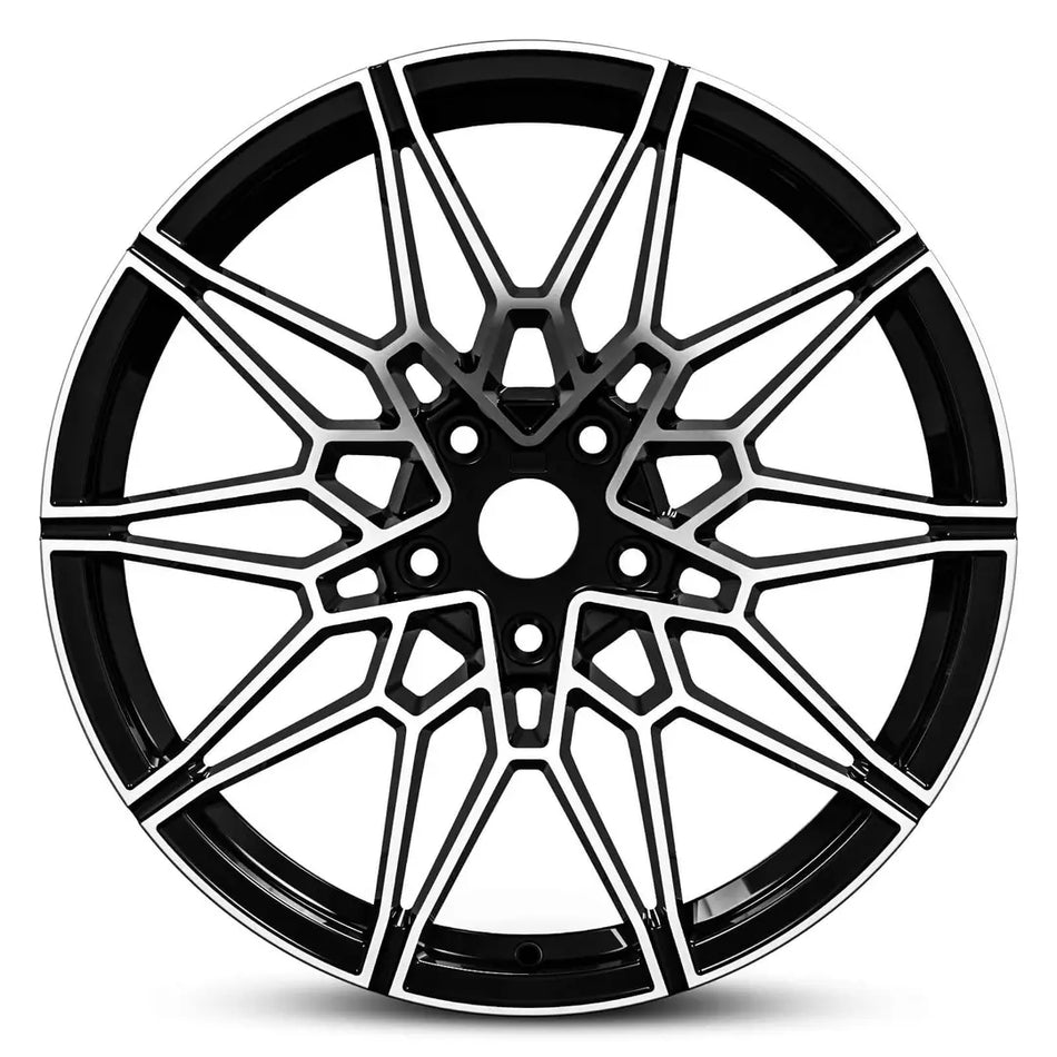 EURO SPEC REPLICA WEB 877 20X9.5 5X120 40 BLACK MACHINED FACE