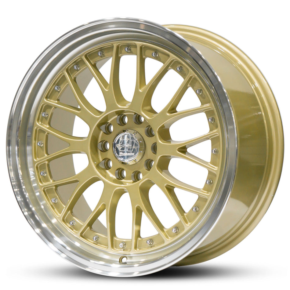 HUSSLA 021 17X7 adjustable 38 GOLD MACHINED LIP
