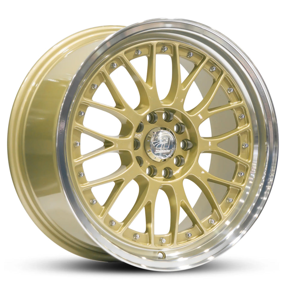 HUSSLA 021 17X7 adjustable 38 GOLD MACHINED LIP