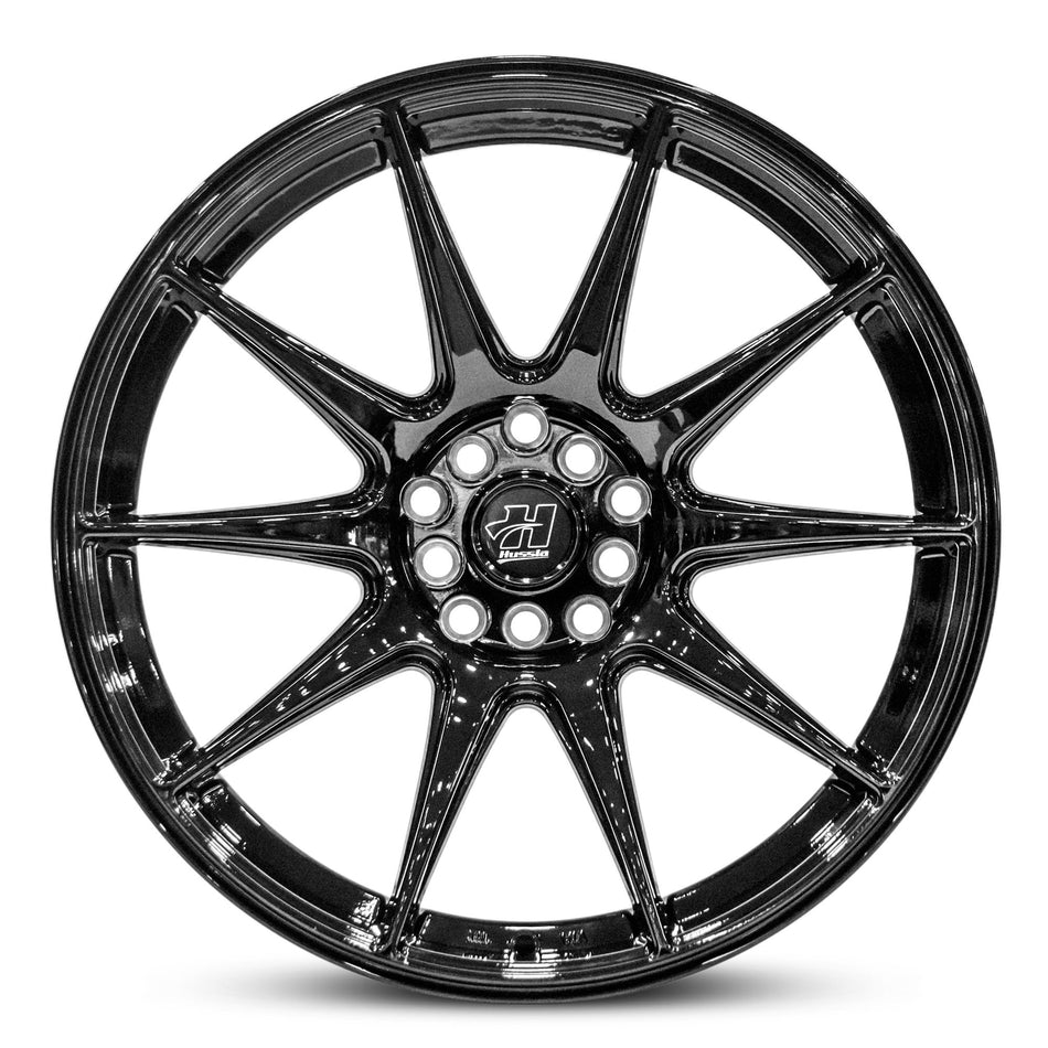 HUSSLA 027 17X8.25 adjustable 25 GLOSS BLACK