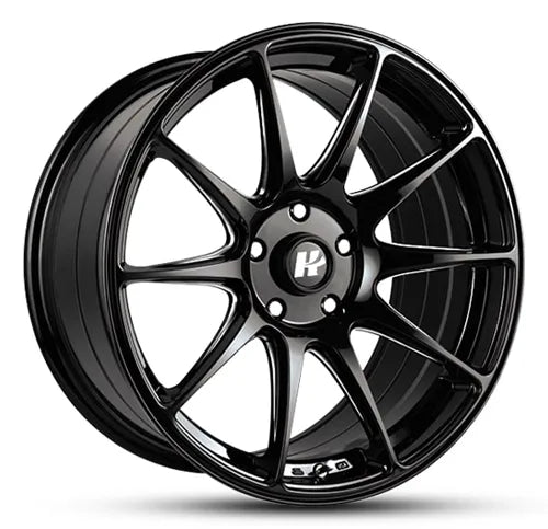 HUSSLA 027 17X8.25 adjustable 25 GLOSS BLACK MILLED SPOKES