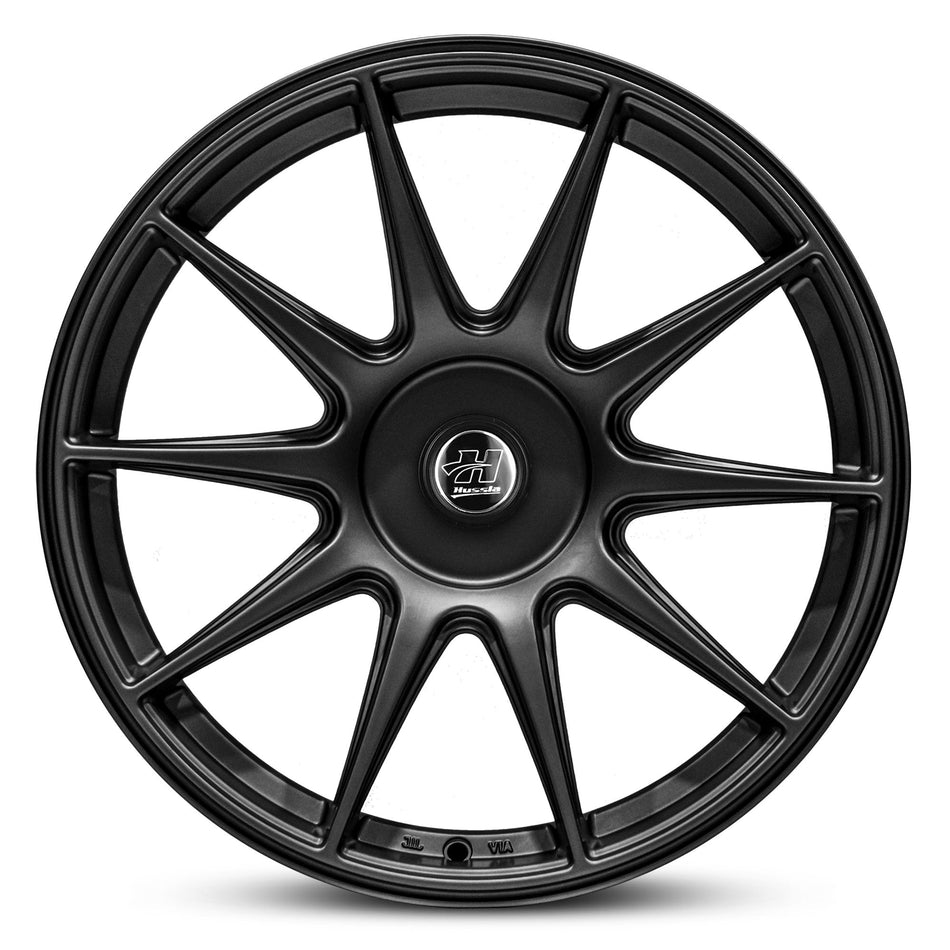 HUSSLA 027 18X8.75 5X110/120 38 MATTTE BLACK