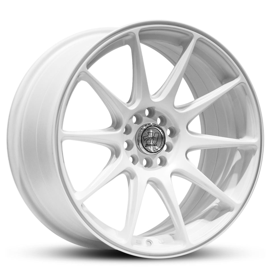 HUSSLA 027 17X8.25 5X100/114.3 38 MATTE WHITE