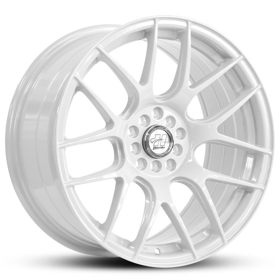 HUSSLA 030 18X8.75 5X100/114.3 38 GLOSS WHITE