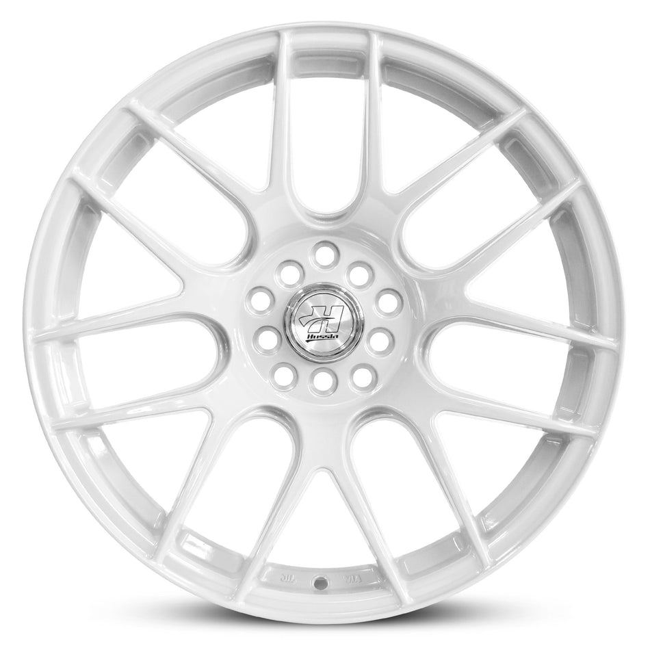 HUSSLA 030 18X8.75 5X100/114.3 38 GLOSS WHITE