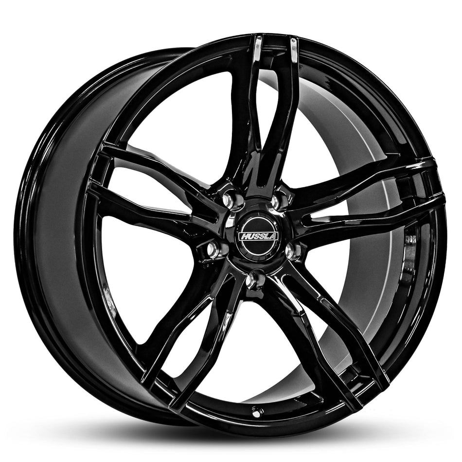 HUSSLA ALL STAR 20X8.5 adjustable 15 GLOSS BLACK