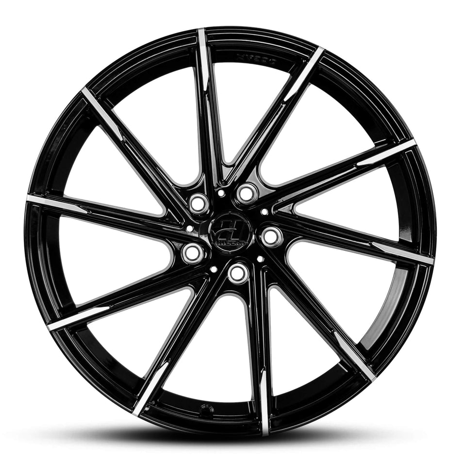HUSSLA ALZ 18X8 adjustable 15 GLOSS BLACK WITH MACHINE TIPS