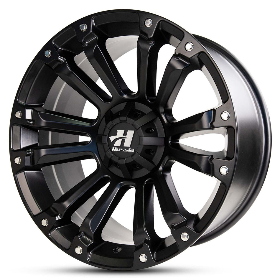 HUSSLA AMBUSH 18X9 6X130 30 MATTE BLACK