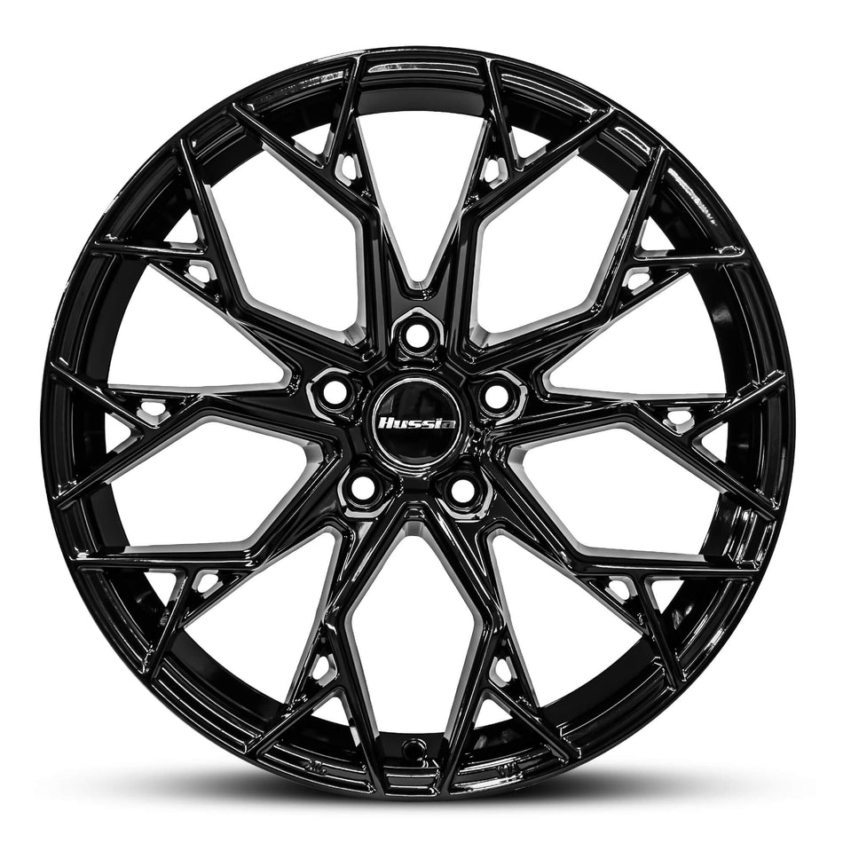 HUSSLA AMSTERDAM 18X8.5 5X114.3 35 GLOSS BLACK