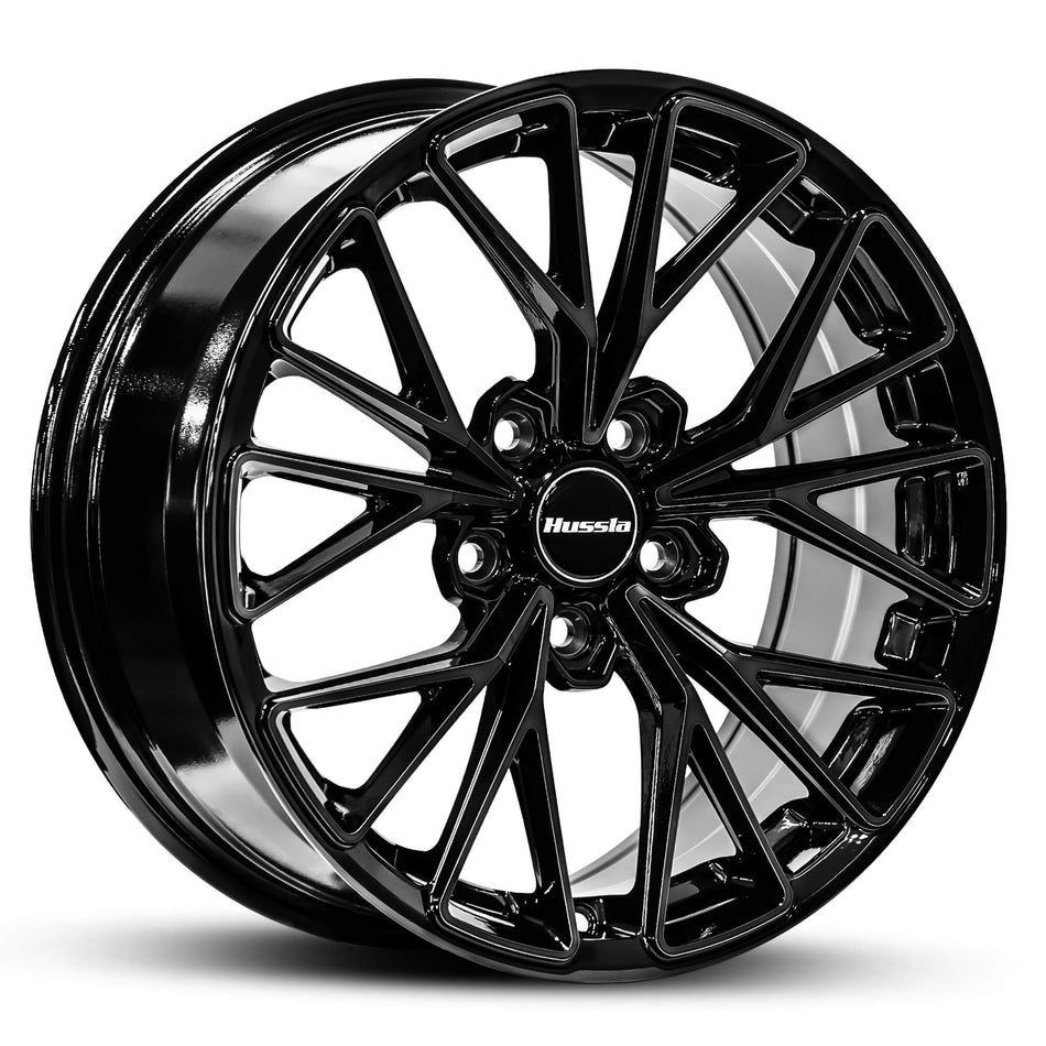 HUSSLA BARCELONA 19X9.5 adjustable 30 GLOSS BLACK