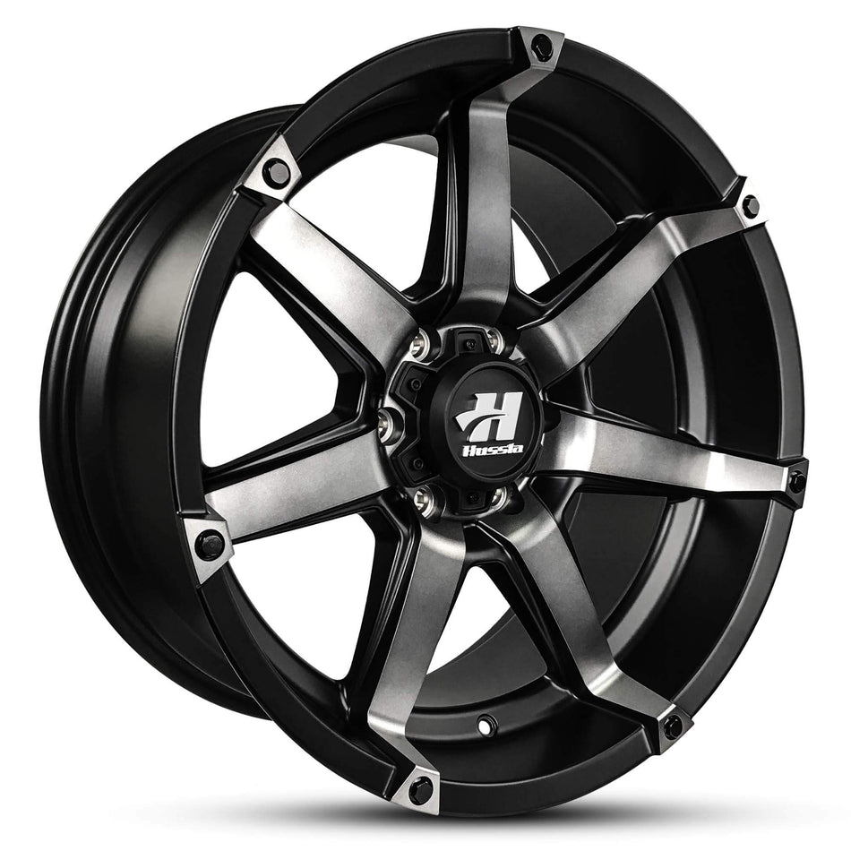 HUSSLA BATTLE 18X9 6X114.3 25 MATTE BLACK DARK TINT