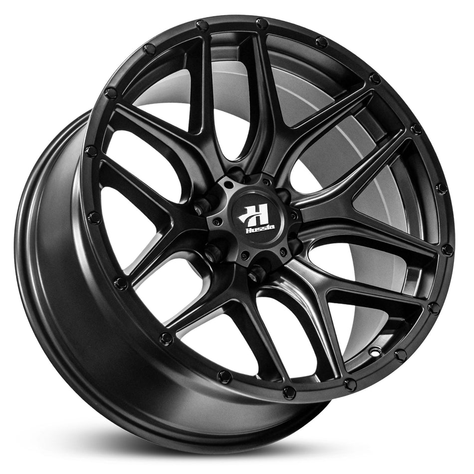 HUSSLA BERETTA 17X9 6X139.7 30 MATTE BLACK