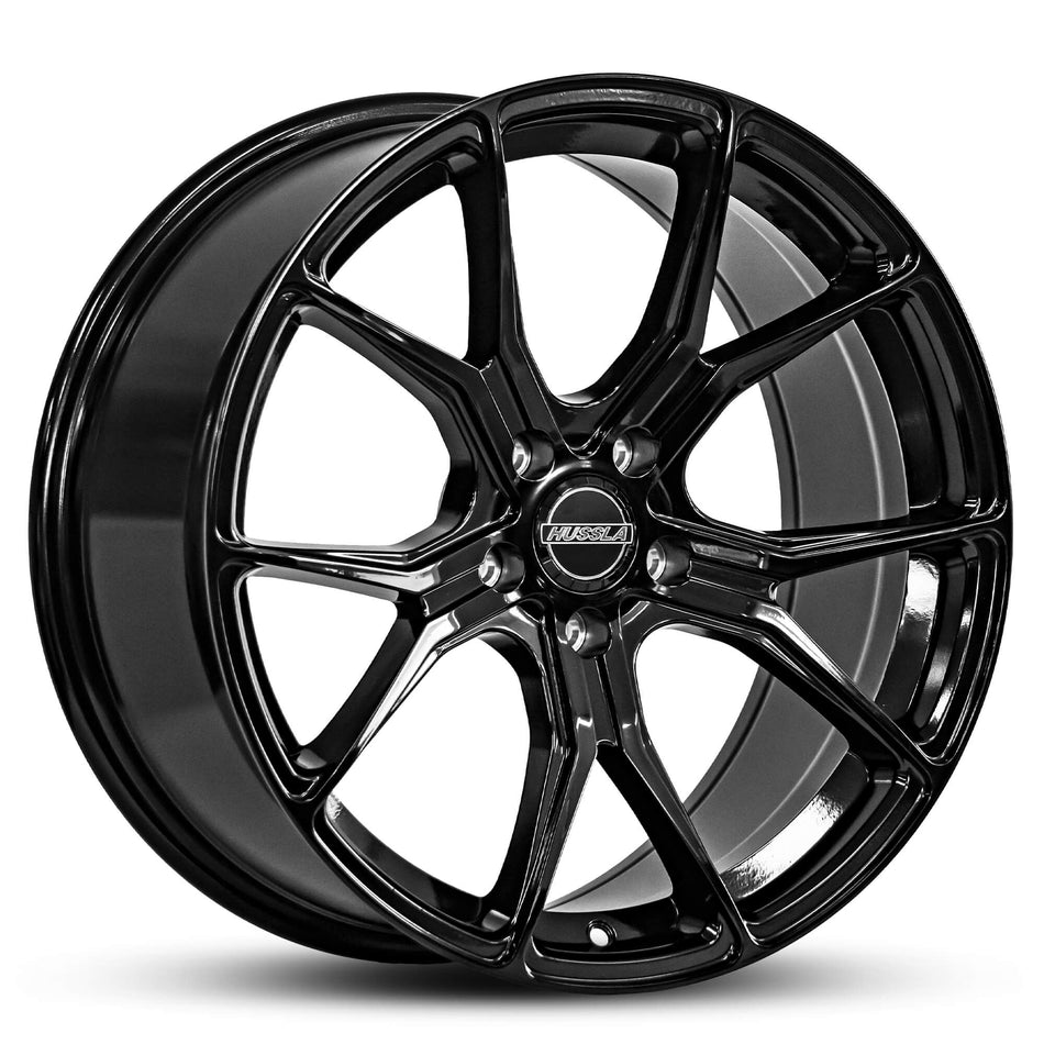 HUSSLA BREEZY 19X8.5 5X112 40 GLOSS BLACK