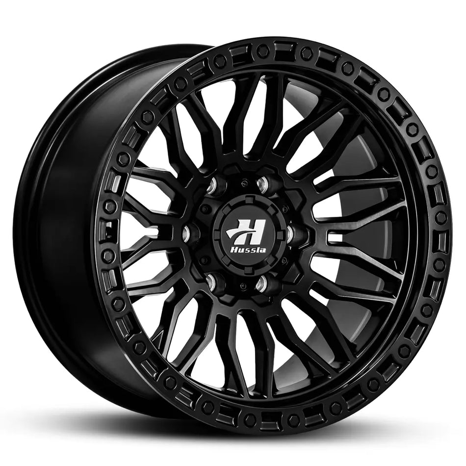 HUSSLA BULLY 17X9 6X139.7 5 SATIN BLACK