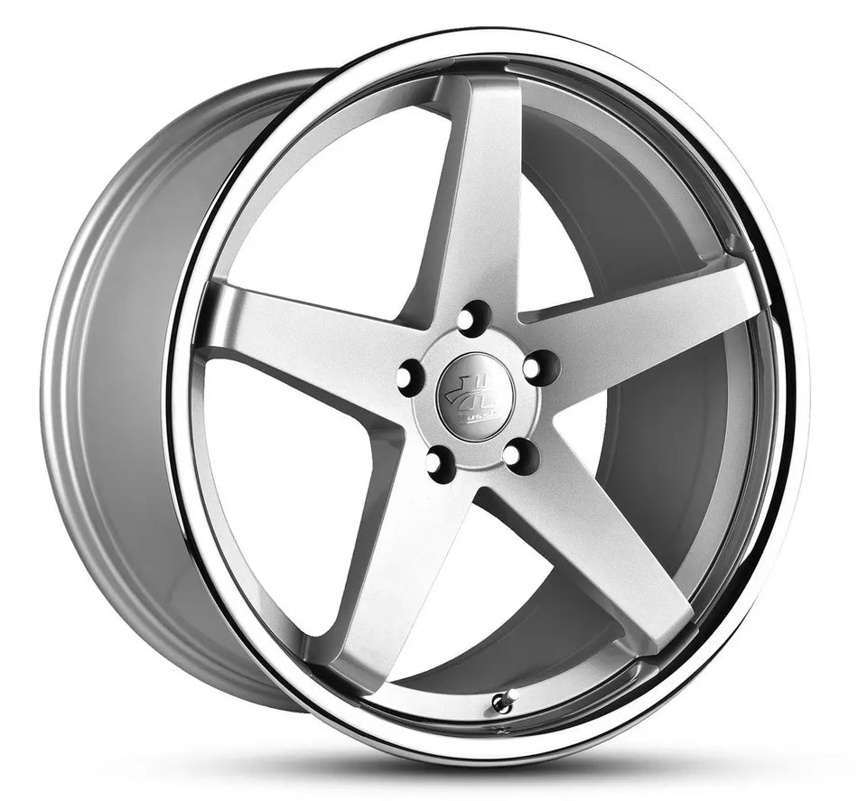 HUSSLA CHASE 20X10 adjustable 15 BRIGHT SILVER CHROME LIP