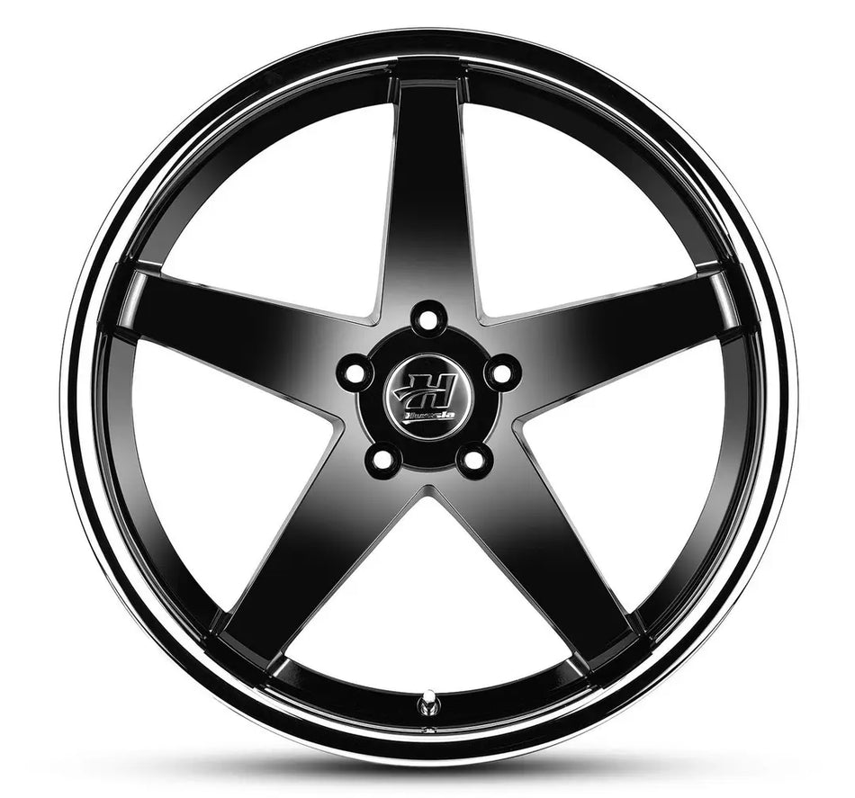 HUSSLA CHASE 20X10 adjustable 15 GLOSS BLACK CHROME LIP