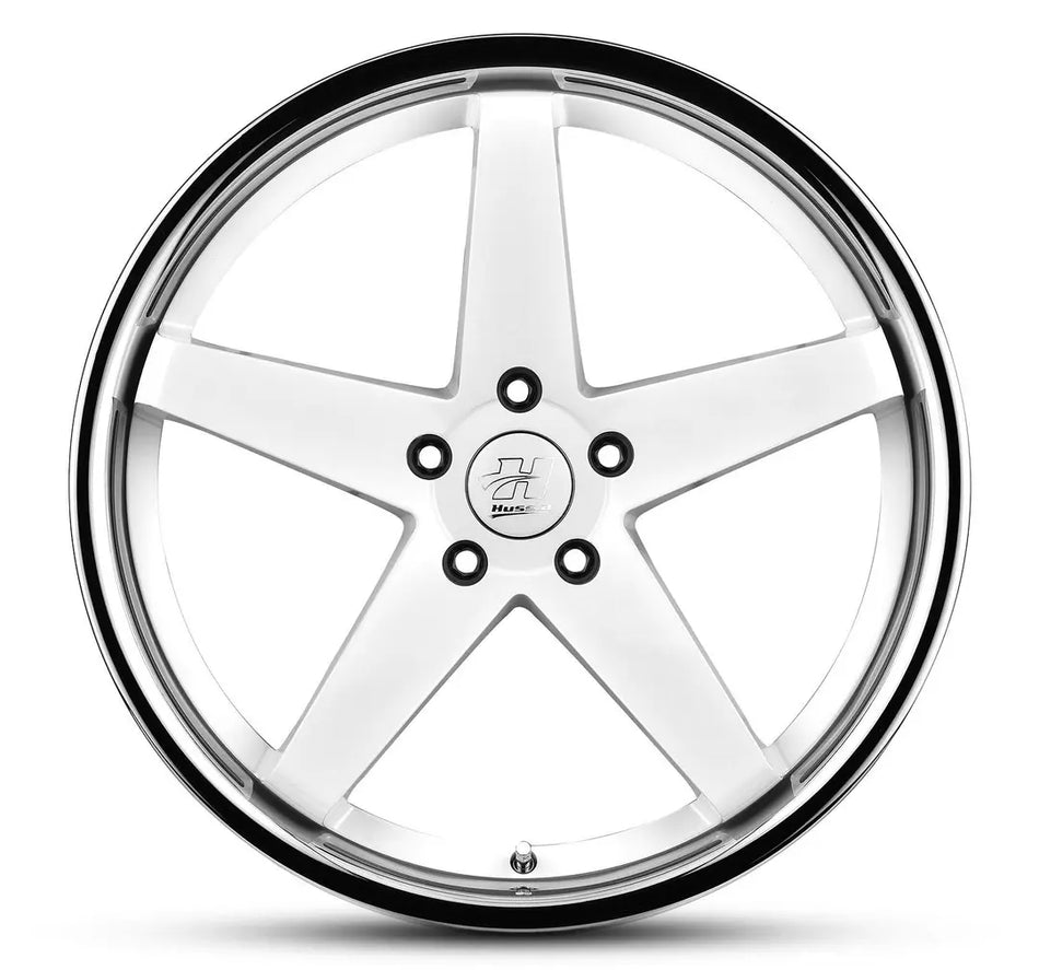 HUSSLA CHASE 20X10 adjustable 15 GLOSS WHITE CHROME LIP