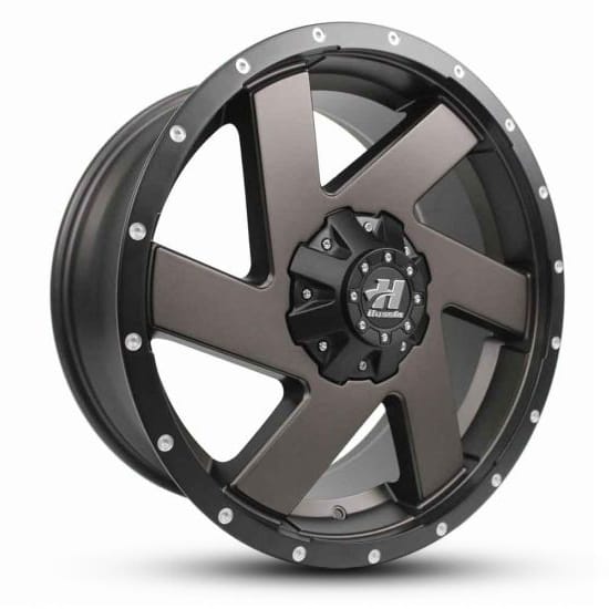 HUSSLA CHOPPER 20X10 adjustable -10 MATTE BRONZE BLACK LIP