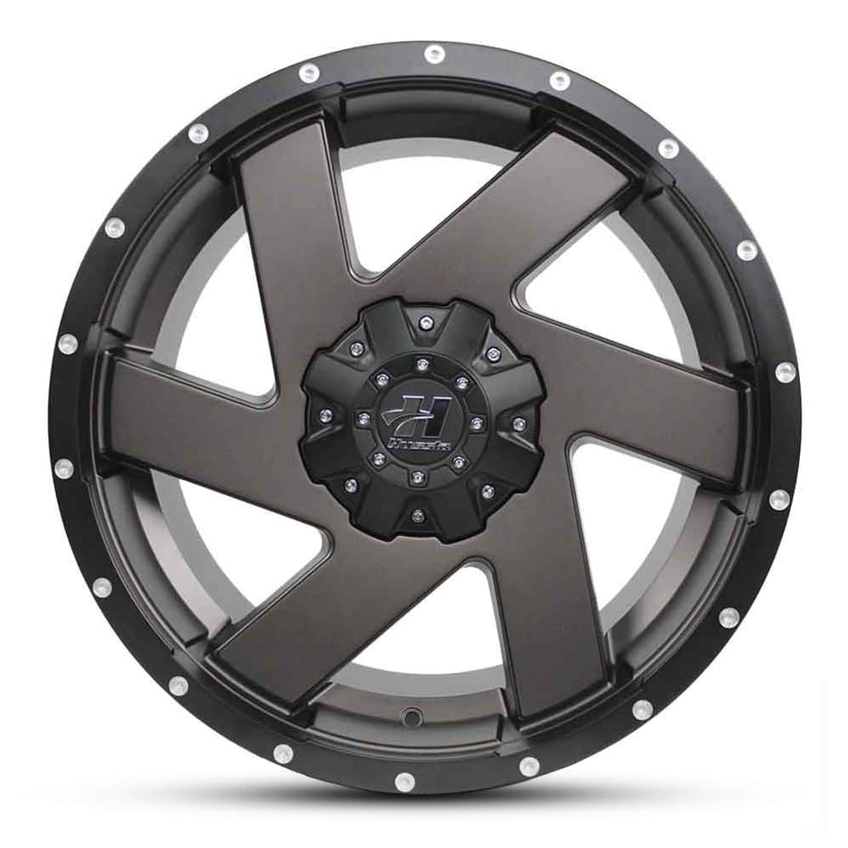 HUSSLA CHOPPER 20X10 adjustable -10 MATTE BRONZE BLACK LIP