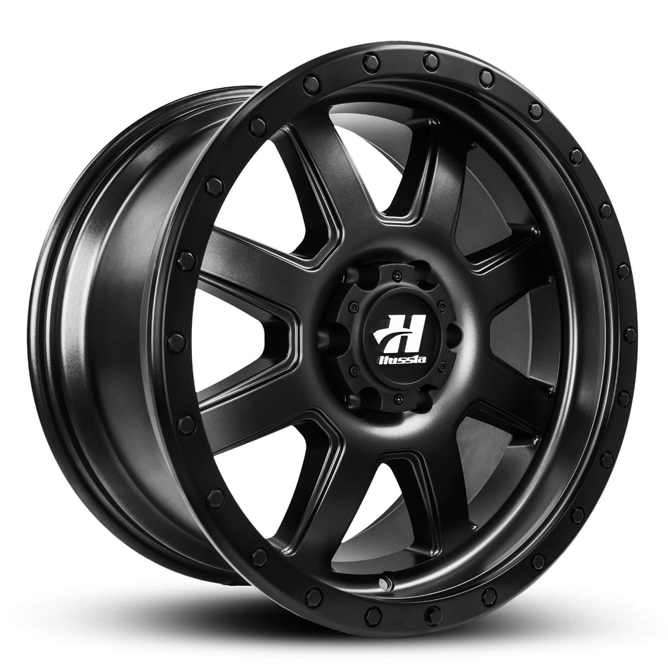 HUSSLA COMBAT 18x10 6X139.7 -20 FULL MATTE BLACK