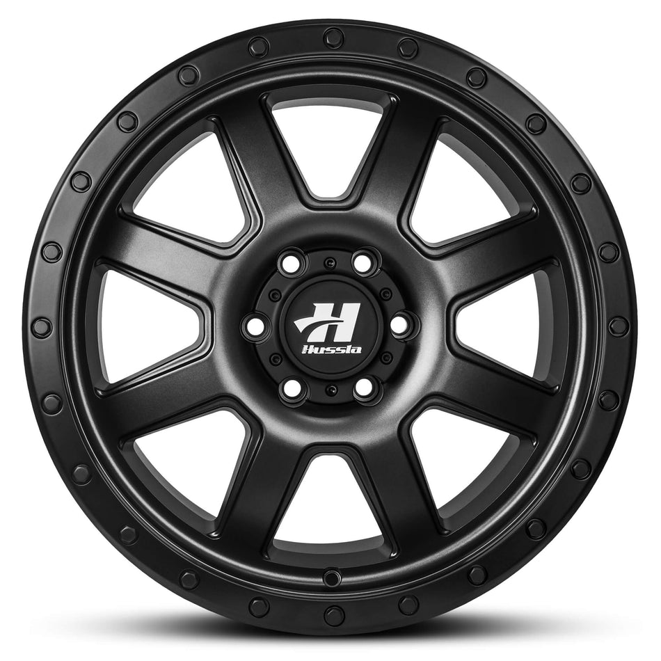 HUSSLA COMBAT 18x10 6X139.7 -20 FULL MATTE BLACK