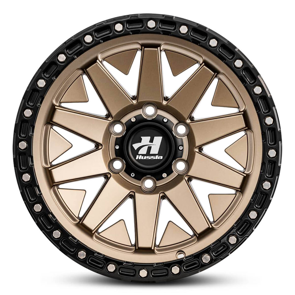 HUSSLA COMRADE  17X9 6X139.7 5 MATTE BRONZE BLACK LIP