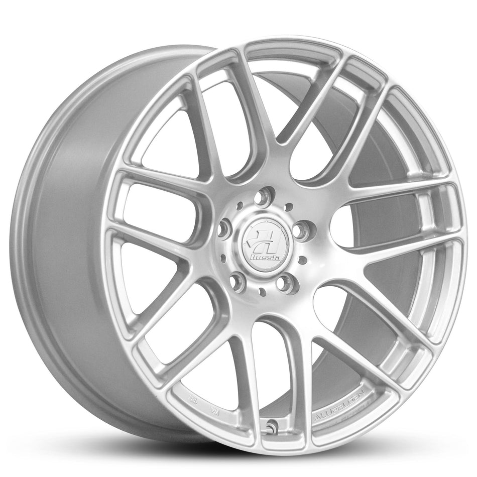 HUSSLA EURO 19X8.5 adjustable 15 BRIGHT SILVER