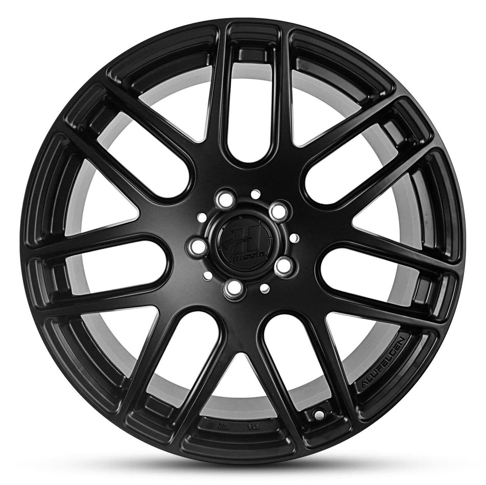 HUSSLA EURO 17X8 5X120 40 MATTE BLACK