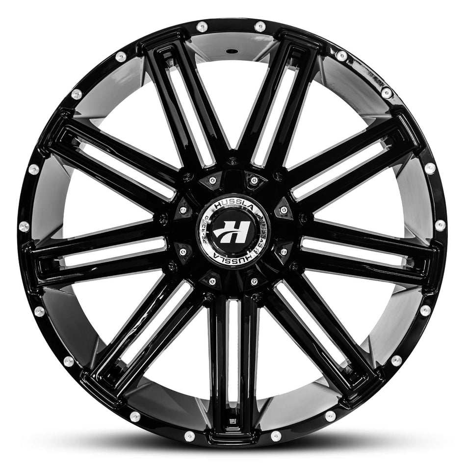 HUSSLA GAV 22X12 adjustable -44 GLOSS BLACK