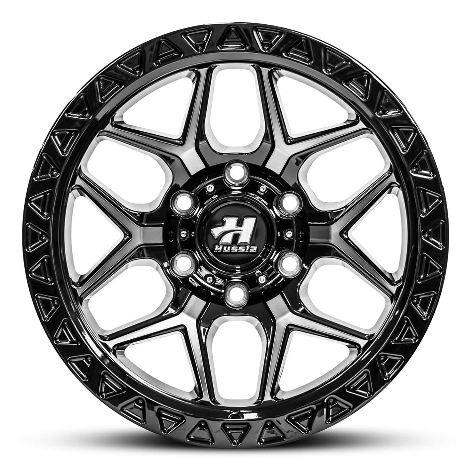 HUSSLA GENERAL 17X9 6X139.7 01 GLOSS BLACK DARK TINT FACE
