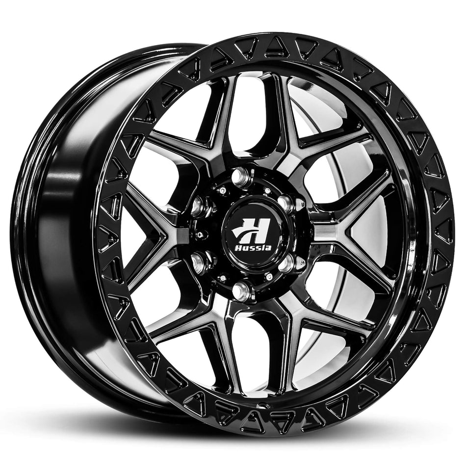 HUSSLA GENERAL 17X9 6X139.7 01 GLOSS BLACK DARK TINT FACE