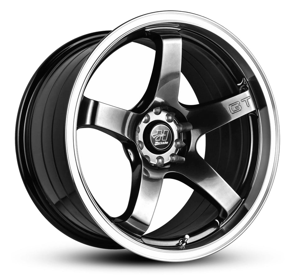 HUSSLA GT 18X9.5 5X120 15 CHROMIUM CENTRE POLISHED LIP