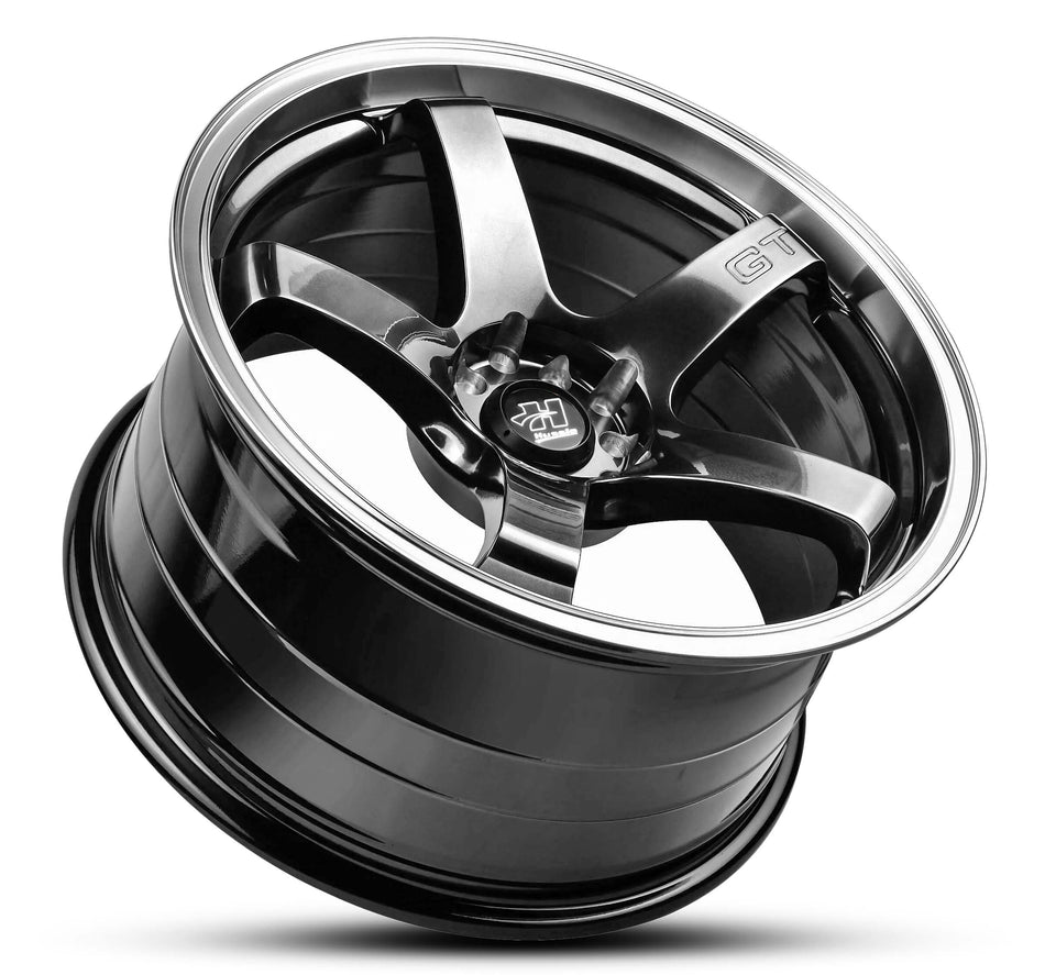 HUSSLA GT 18X9.5 5X120 15 CHROMIUM CENTRE POLISHED LIP
