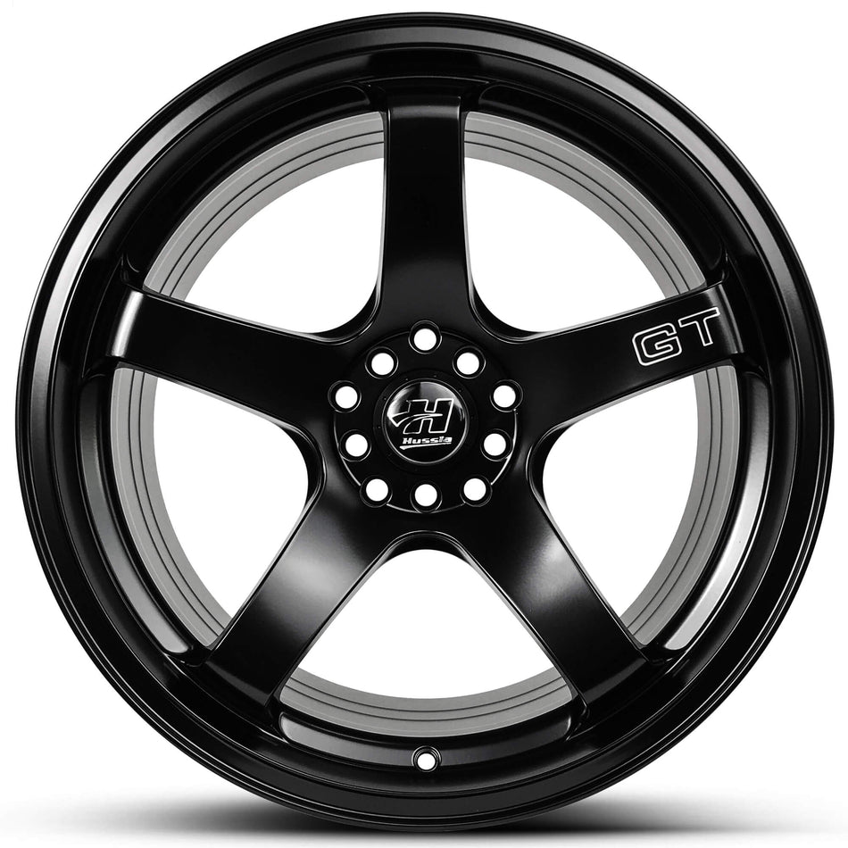 HUSSLA GT 17X7 4X100/114.3 40 FULL MATTE BLACK