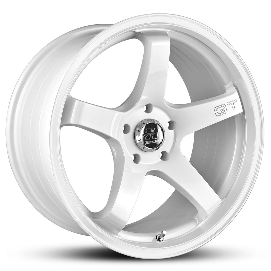 HUSSLA GT 17X7 4X100/114.3 40 FULL GLOSS WHITE